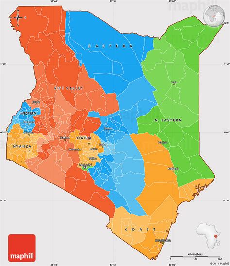 Map showing counties underthe new kenyan constitution.gif 620 × 804; Vector Map Of Kenya Counties - Best Map Collection