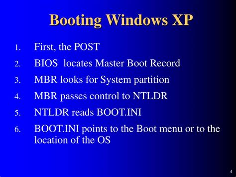 Ppt Presentation 31 The Windows Boot Process Powerpoint