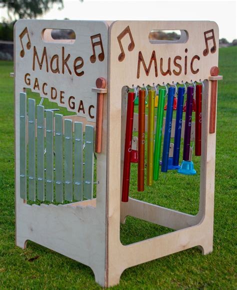 Outdoor Music Station Xylophone Cymbal Bells And Triangles Etsy