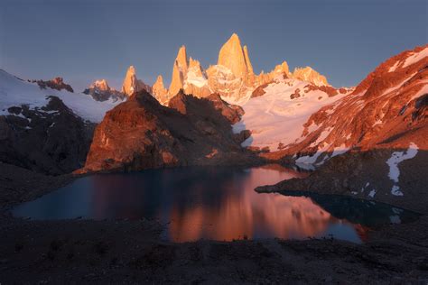 Laguna De Los Tres Fitz Roy Alba Patagonica Juzaphoto