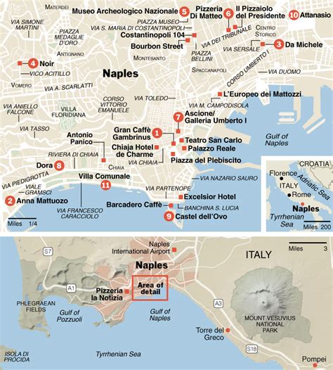 Map Of Naples Italy And Surrounding Area Maping Resources