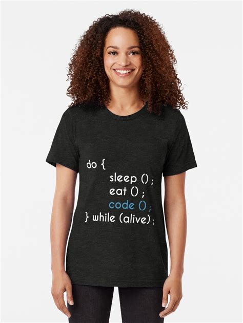 Do Sleep Eat Code While Alive Coding Programming T Shirt By Gdxz