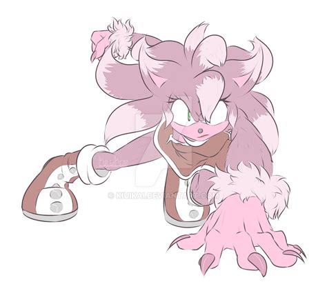 Werehog Amy By Kiuikai On Deviantart