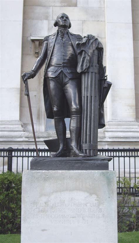 George Washington Statue In Trafalgar Square London Rll George