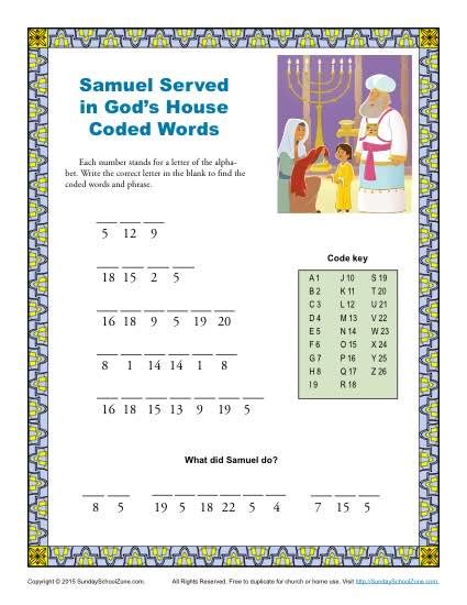 Free Printable Bible Activities For Children Childrens