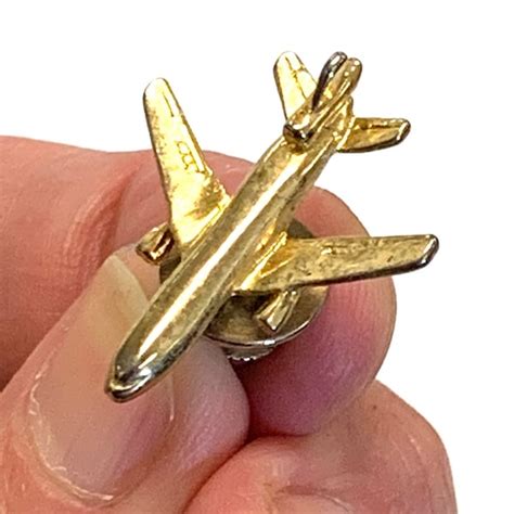 Airplane Tie Pin Etsy