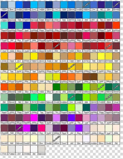 Gallery Of Pantone Color Scheme Color Chart Tints And Shades Png
