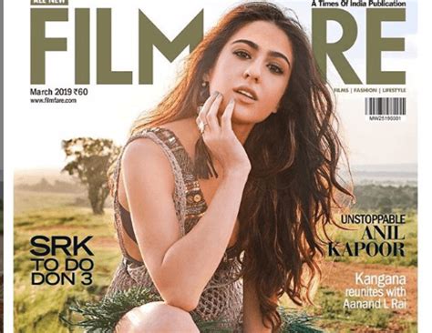 Sara Ali Khan Features On The Cover Page Of Filmfare Magazine