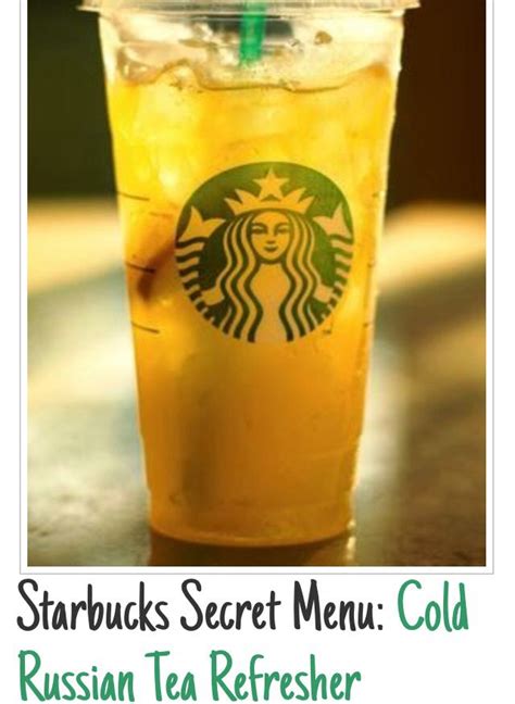 Green bean mocha our signature drink!! Cold Russian Tea Refresher | Starbucks secret menu drinks ...