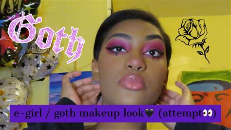 Attempting An E Girl Makeup Look🖤 Tutorial Youtube