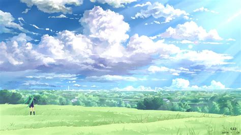 Anime Field Background Hd Lavandaria Wallpaper