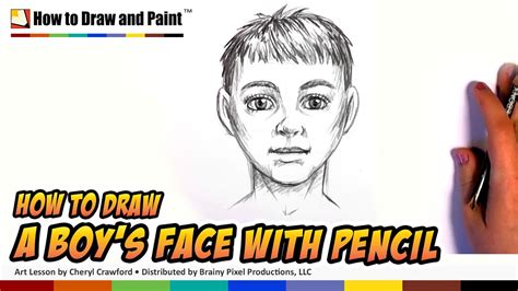 How To Draw A Boy Draw A Face In Pencil Cc Youtube