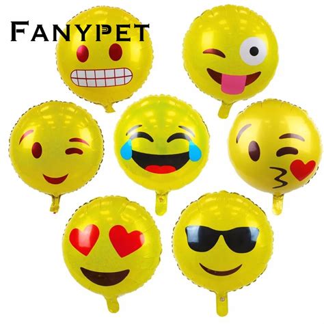 Buy New 18 Expression Balloons 10pcs Emoji Foil