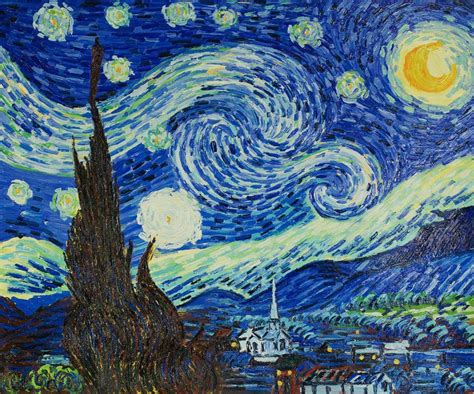 I have done another landscape with olive trees, and a new study of the 'starry sky'. Van Gogh Museum Quality Reproduction The Starry Nights ...