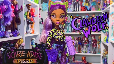 Adult Collector Monster High Scare Adise Island Clawdeen Wolf Unboxing YouTube