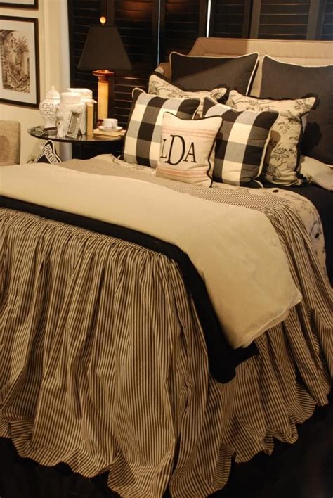 Looking for fabric ideas to reupholster a chair in. Black and cream | Black and cream bedroom, Cream bedroom ...