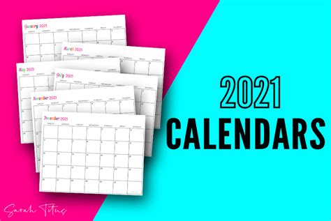 Custom Editable 2021 Free Printable Calendars Laptrinhx News