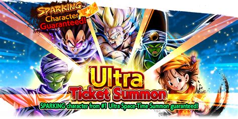 Sparking Rarity Guaranteed Ultra Ticket Summon Summons Dragon Ball