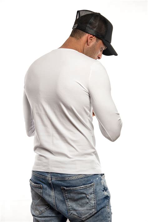 Plain White Long Sleeve T Shirt Rb Design Fall Winter 2019