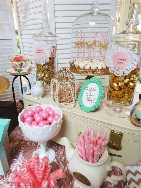 You could even invite guests to. Vintage / Retro Baby Shower Party Ideas | Photo 15 of 16 ...