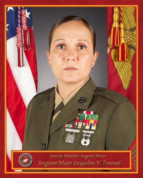 Sergeant Major Jacqueline Y Townsel Marine Corps Base Quantico Bio