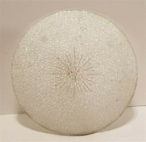 A replacement glass shade can give new life to an outdated ceiling fan. Nice MCM Lava Cracked Ice Round Glass Replacement Ceiling ...