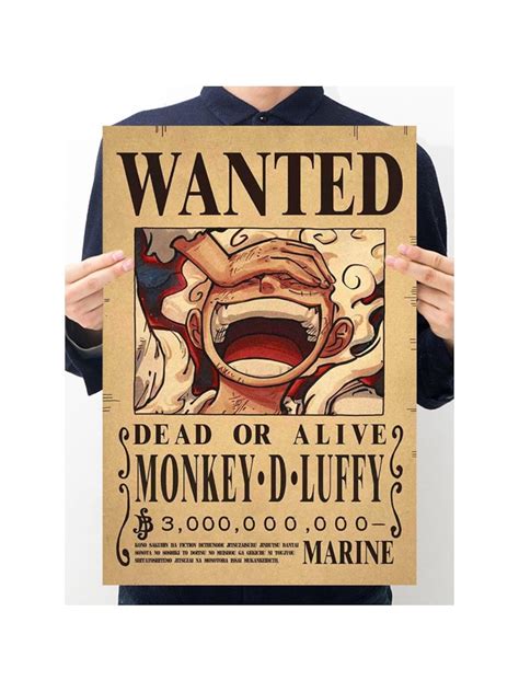Luffy Wanted Poster One Piece Poster Manga Billion Bounty Etsy Israel