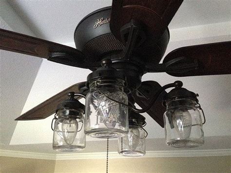Ceiling Fan Light Kit Vintage Canning Jar Mason Jar Etsy Rustic