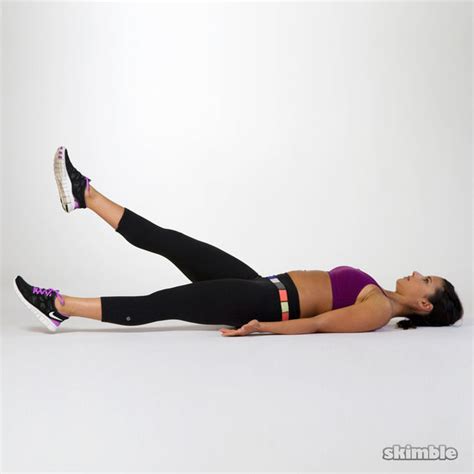 Scissor Kicks Exercise How To Workout Trainer By Skimble