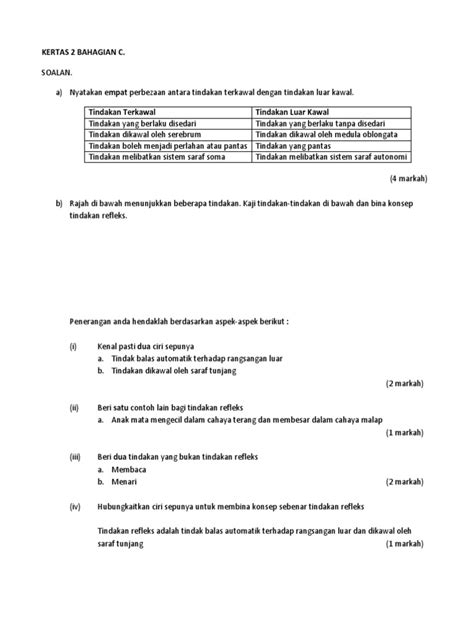 Kertas soalan ini hendaklah diserahkan di akhir peperiksaan. Kertas 2 Bahagian c Spm Sains