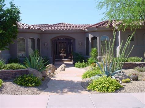 Currently Obsessed With Landscaping Our Front Yard This Simple Sparse Xeriscape Is What Were