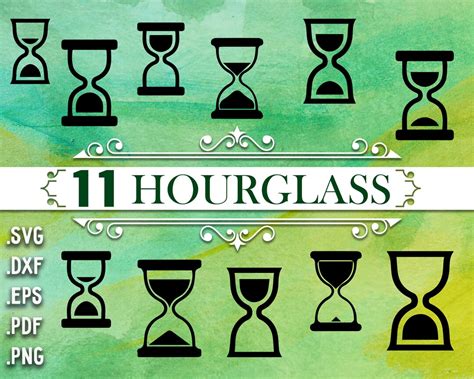 hourglass svg hourglass clipart hourglass svg file etsy