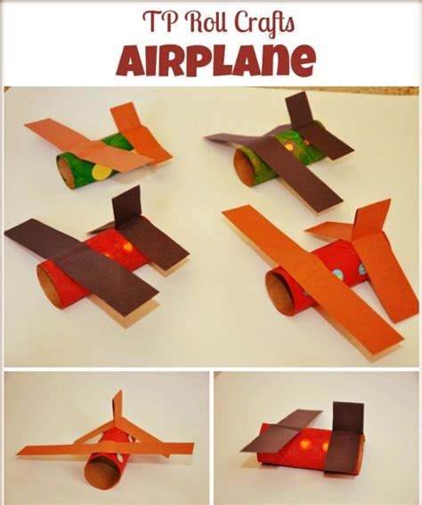 Paper Roll Craft Airplane Crafts Transportation Crafts Paper Roll