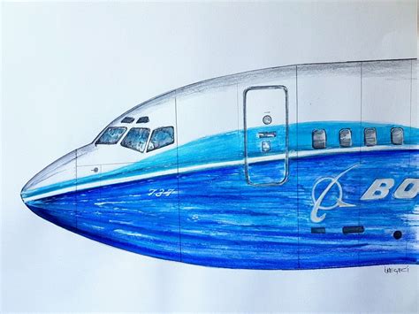 Pin by Keçeci ART on Airplane photos Airplane drawing Boeing 787