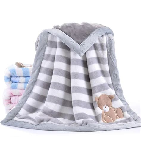 Winter Baby Blankets Newborns Thicken Flannel Swaddle Baby Blanket Warm