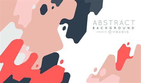 Abstract Background With Shapes In Pastel Tones Vector