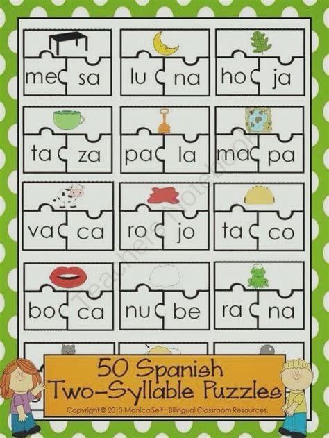 Aprendiendo A Leer Silabas Con Aspanish Syllables Sílabas 2de