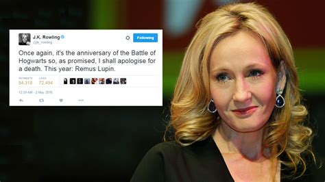 jk rowling apologizes for killing harry potter character reveals why it made her cry abc7