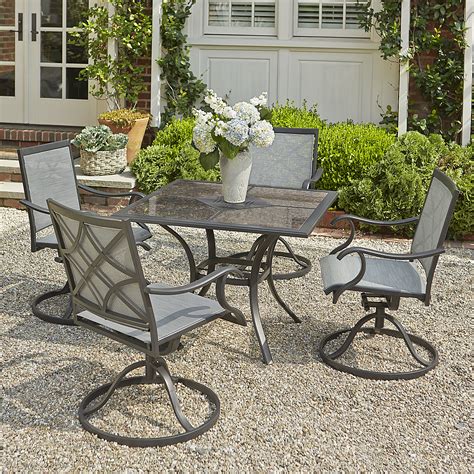 Grand Resort Collins 5pc Sling Dining With Granite Limited