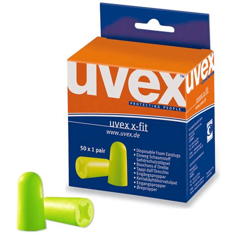 X Fit 2112013 Snr 37 Db Green Foam Disposable Ear Plug Without Cord Uvex