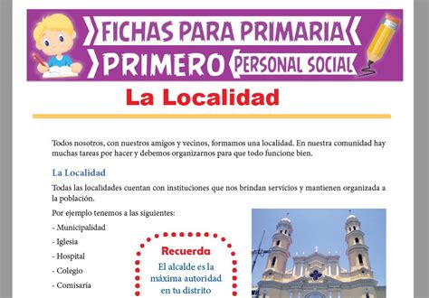 Evolución arquitectónica de la localidad ejemplo 3 ideas de productos creamos materiales para nuestra localidad los hacemos. La Localidad para Primer Grado de Primaria | Actividades ...