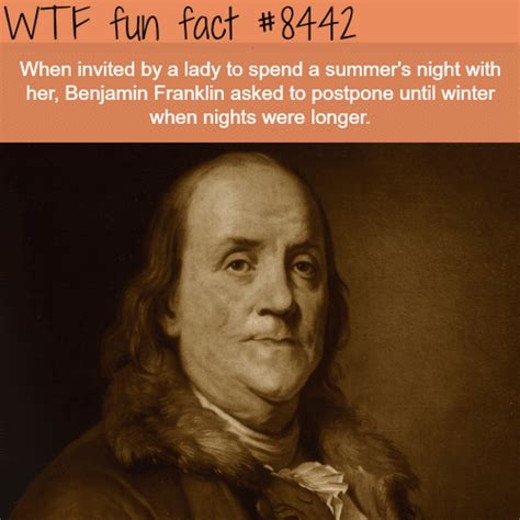 Benjamin Franklin Invited To Spend A Night With A