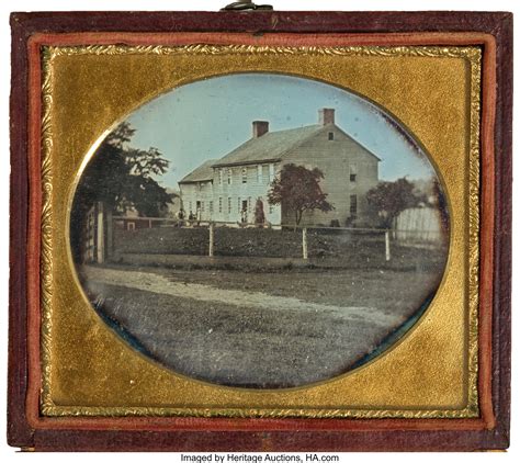 Early Photography: Daguerreotype of Farm House. Photography | Lot 