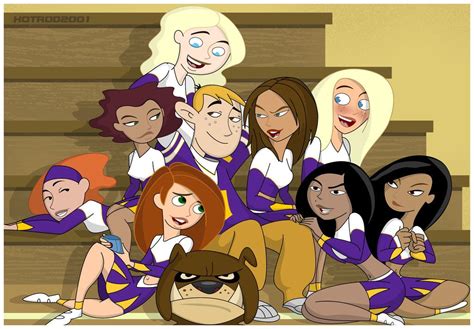 Varsity Cheerleaders By Hotrod Kim Possible Kim Possible And Ron