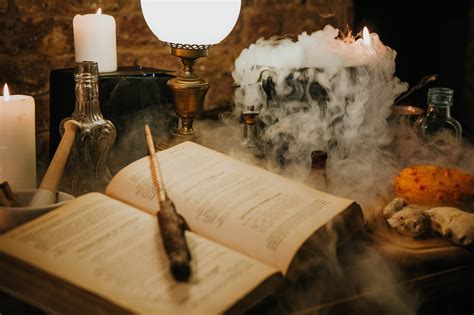 A Harry Potter Inspired Potions Class With Wands Cauldrons And