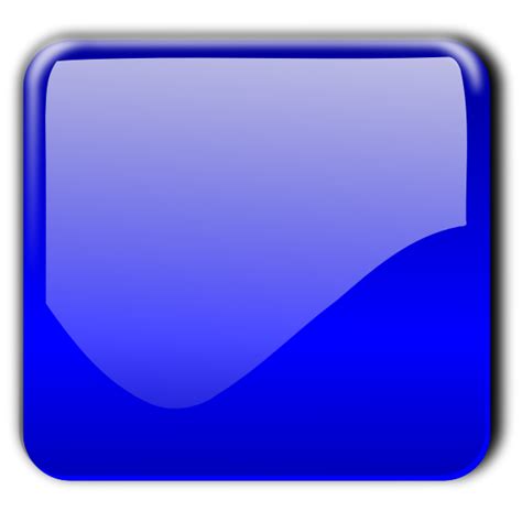 Gloss Blue Square Decorative Button Vector Image Free Svg