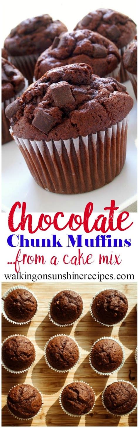 This chocolate mousse cake keeps covered in the fridge for up to a few days. How to Make Chocolate Chunk Muffins from a Cake Mix ...