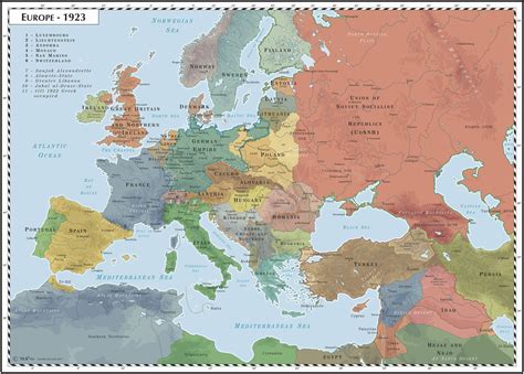 Map Of Europe Before Ww1 And After Map