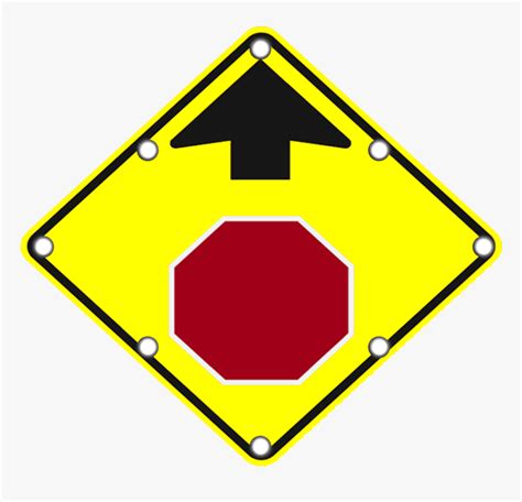 W3 1 Solar Stop Ahead Sign Stop Ahead Sign Hd Png Download