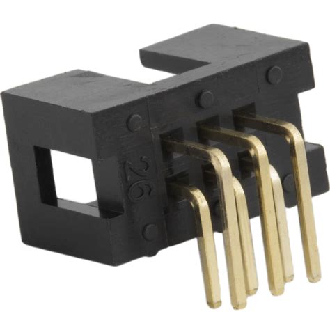 Idc Male Connector Shrouded Header 6 Pin Right Angle Leads Protostack